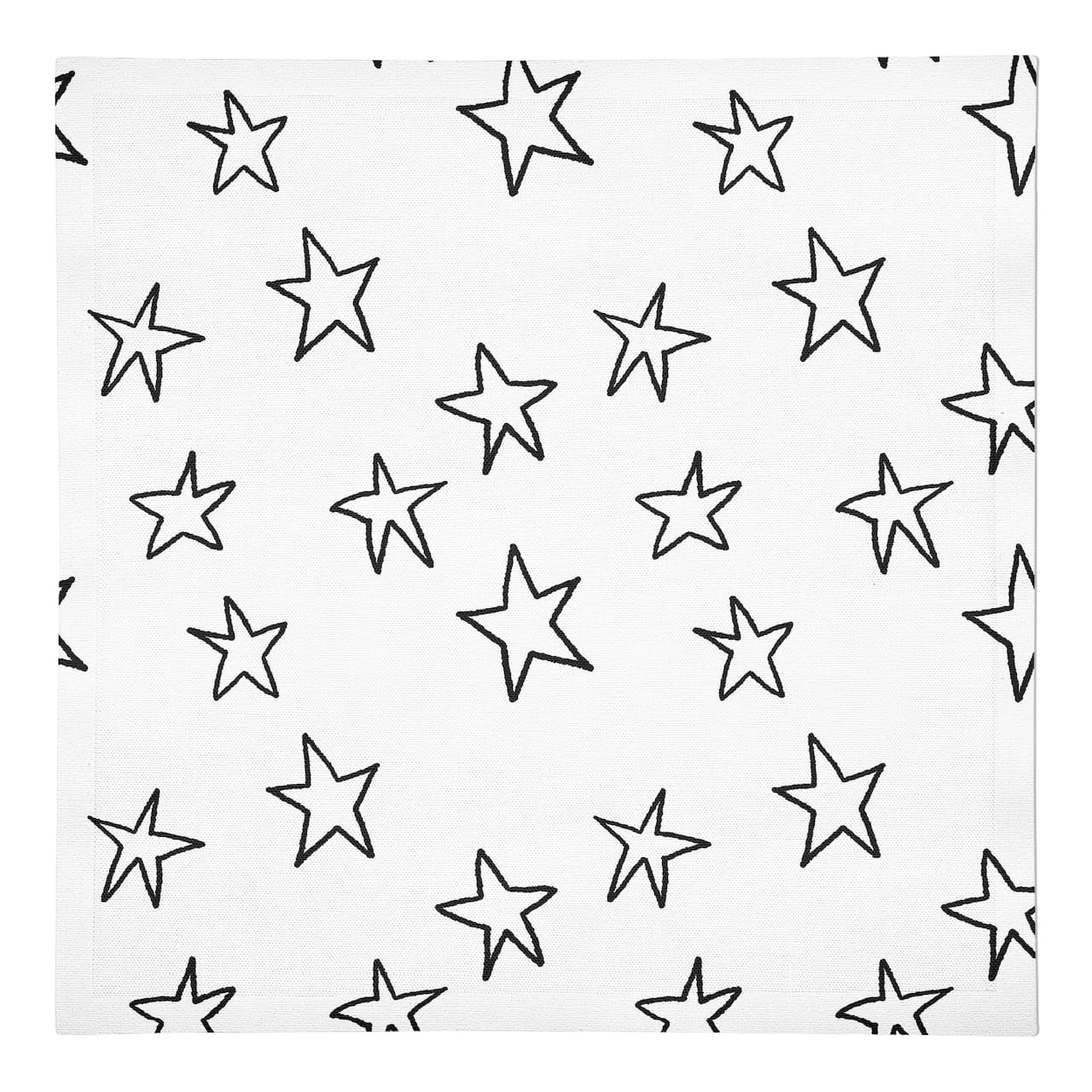 Simple Star Pattern 10" x 10" Cotton Twill Napkin